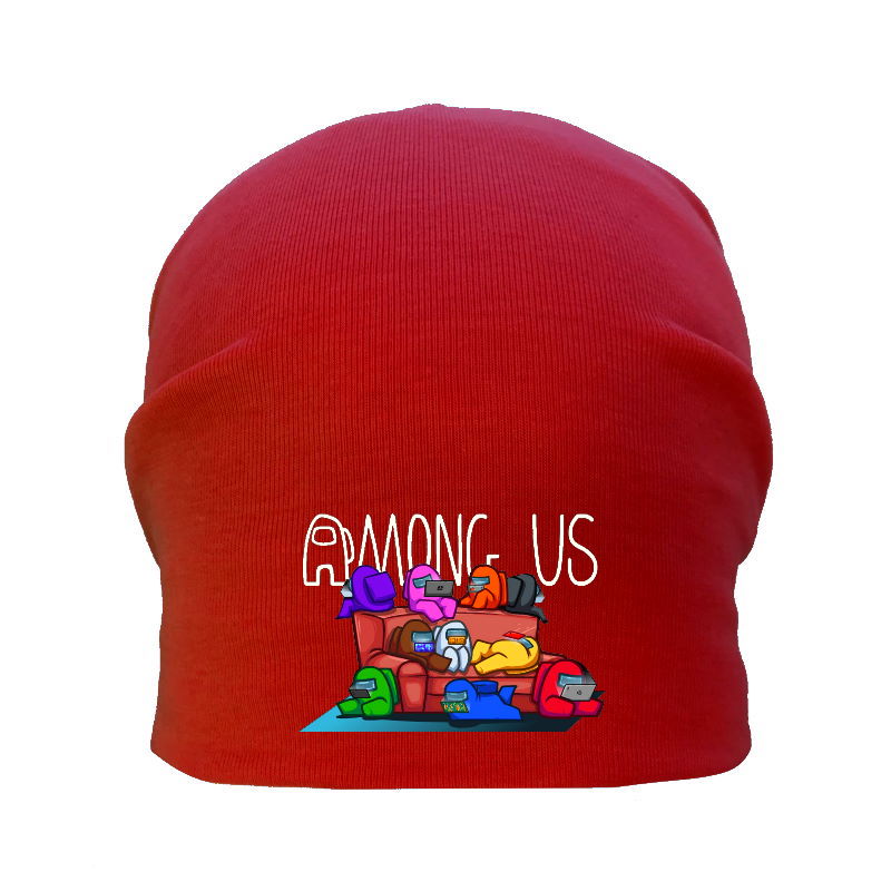 

Шапка детская Амонг Ас красная (Among Us - 006) 50-52 см