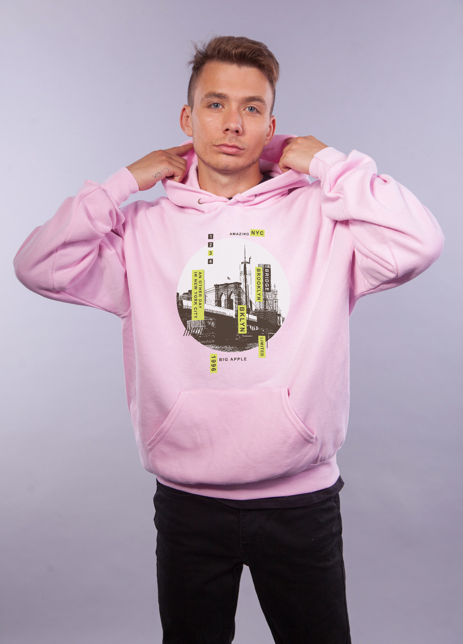 

Толстовка розовая LOYS Brooklyn, Толстовка розовая LOYS Brooklyn S