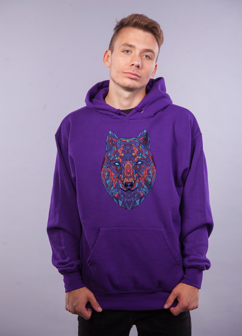 

Толстовка фиолетовая LOYS Geometric Wulf, Толстовка фиолетовая LOYS Geometric Wulf S