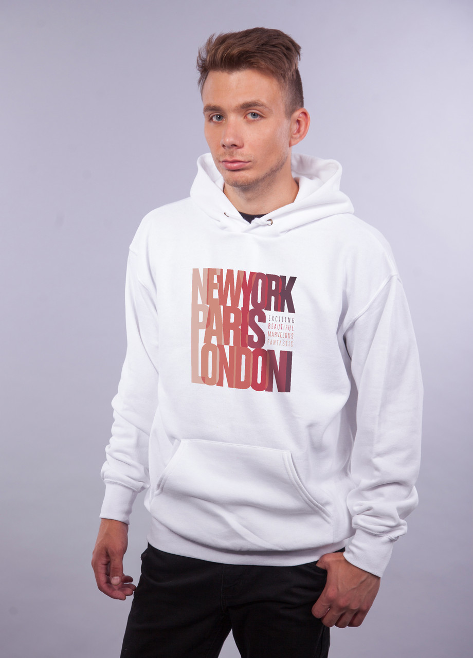 

Толстовка белая LOYS NY.P.L, Толстовка белая LOYS NY.P.L S