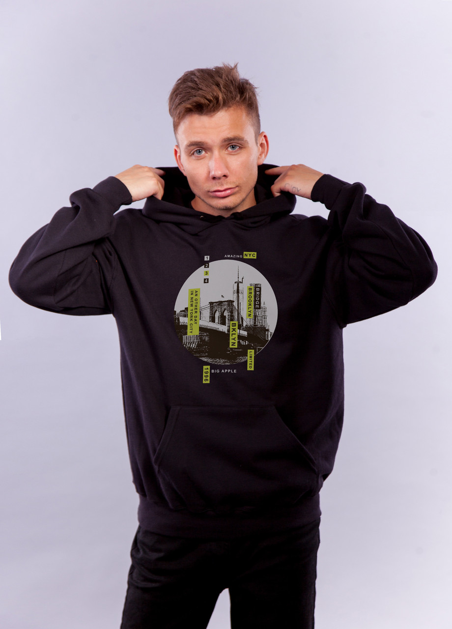 

Толстовка чёрная LOYS Brooklyn, Толстовка чёрная LOYS Brooklyn S