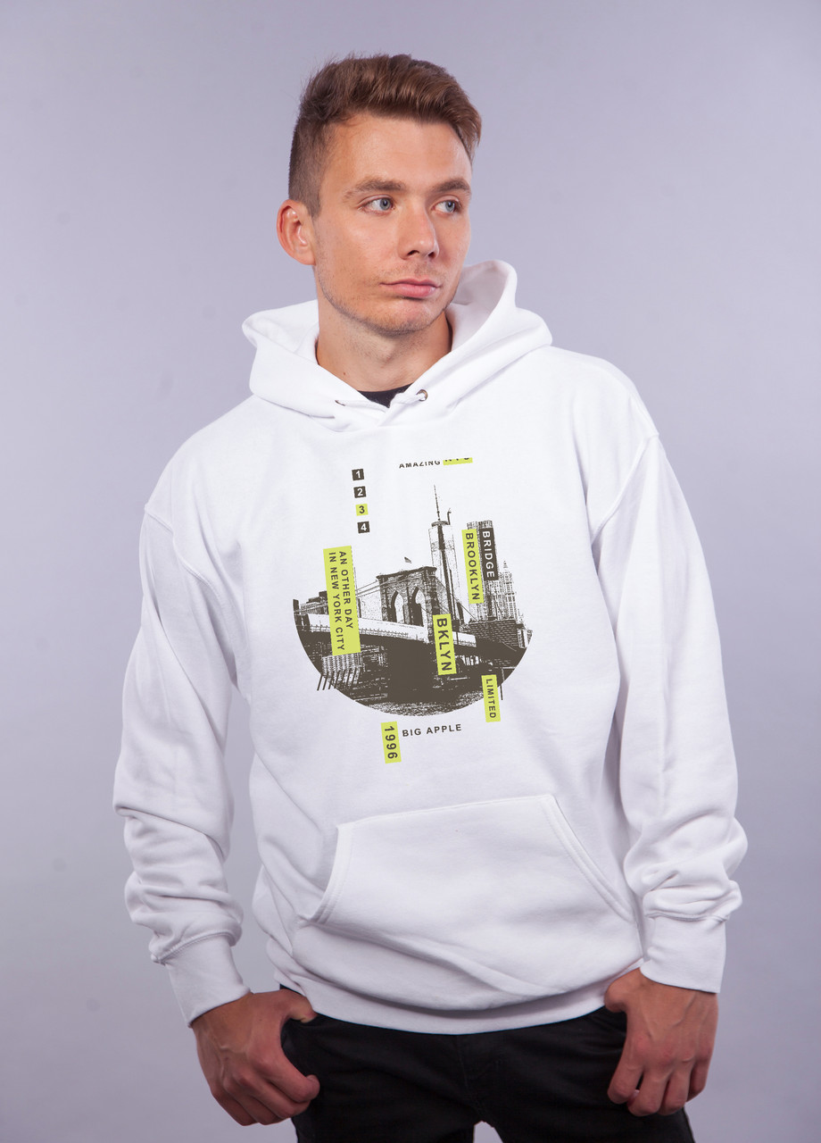 

Толстовка белая LOYS Brooklyn, Толстовка белая LOYS Brooklyn S