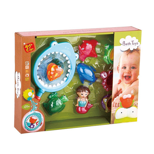

Детская игрушка Рыбалка для игр в воде "сачок с морскими обитателями" А-toys TL937