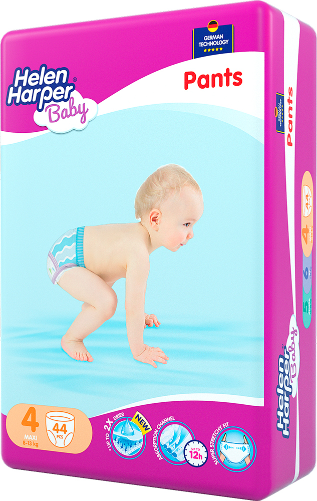 

Подгузники-трусики Helen Harper Baby pants Maxi 8-13 кг 44 шт (5411416031703)