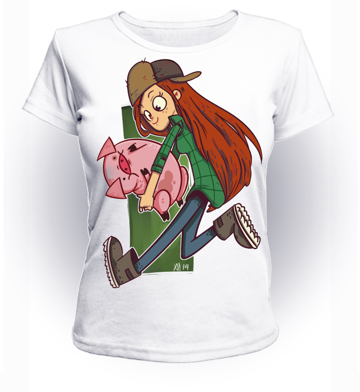 

Футболка GeekLand Гравити Фолз Gravity Falls Wendy and Waddles GF.01.037 (FU21GF.01.037/girl-98)
