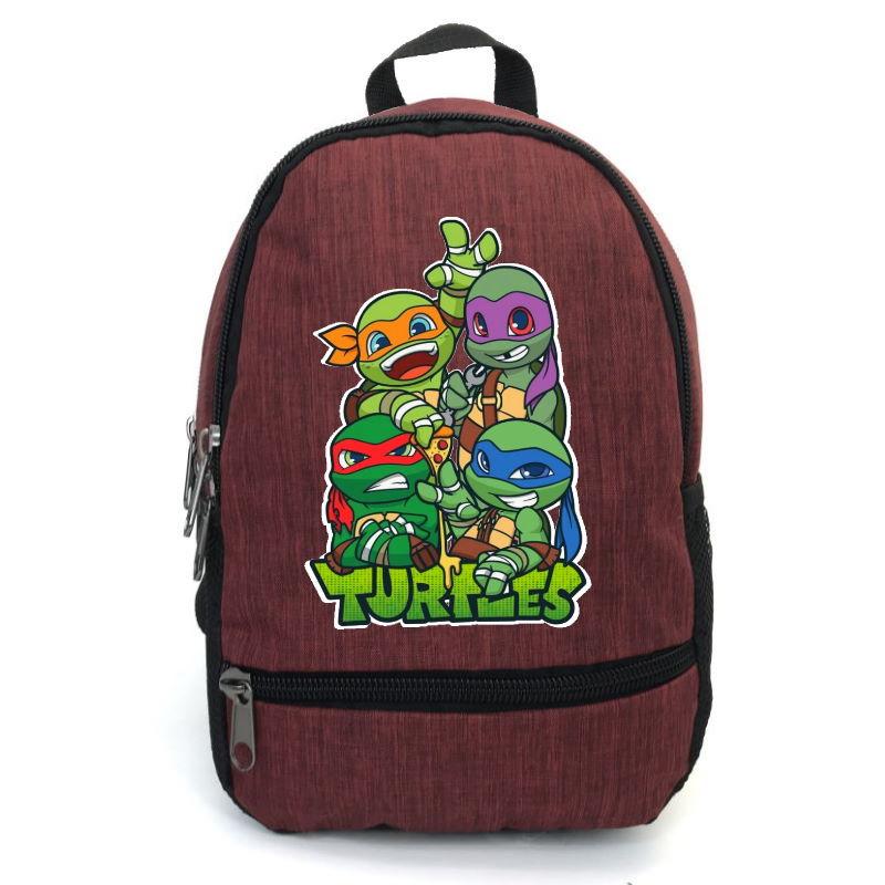

Рюкзак повседневный городской прогулочный Черепашки Ниндзя бордовый (turtle ninja-014)