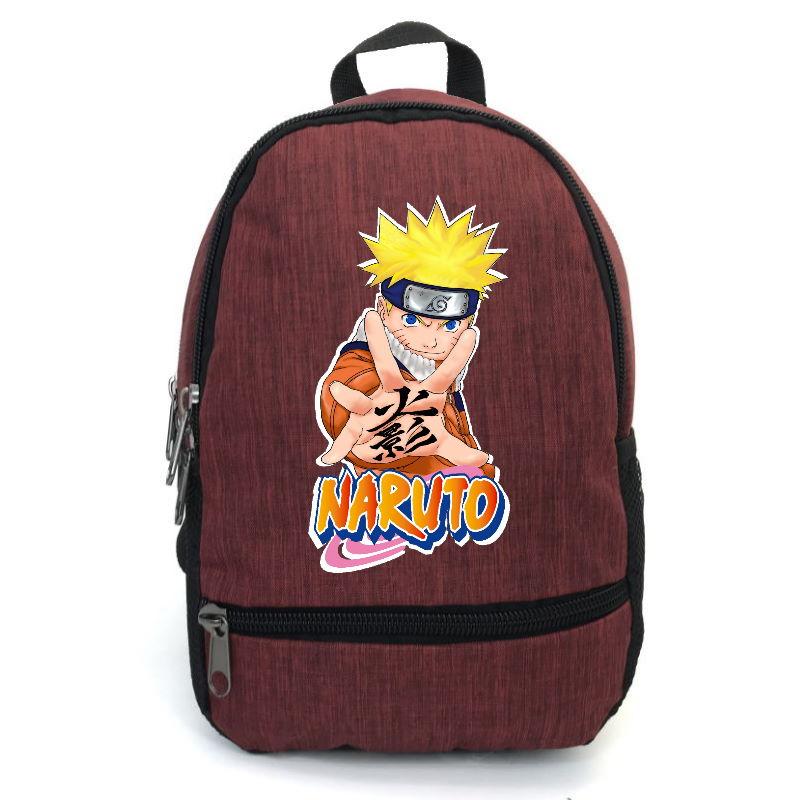 

Рюкзак повседневный городской прогулочный Наруто бордовый (Naruto-011)