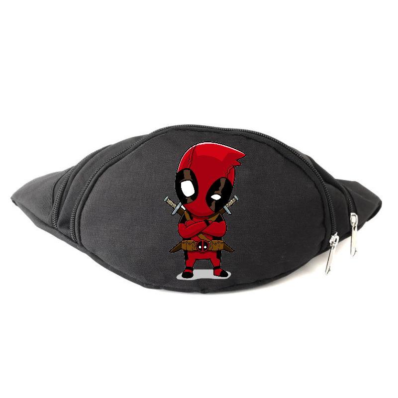 

Сумка Бананка на пояс Дедпул Марвел Deadpool (Marvel-D-02) черная
