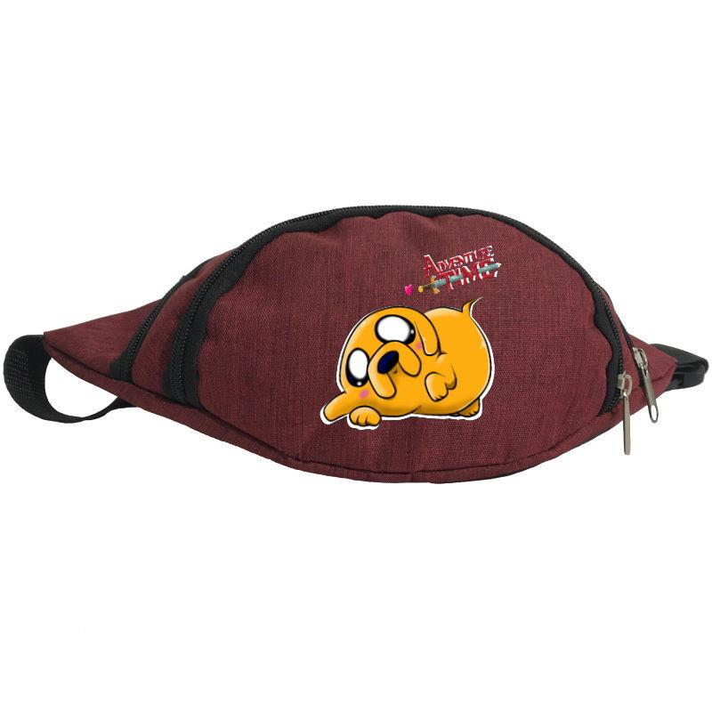 

Сумка Бананка на пояс Время приключений Adventure Times (AT-09) бордовая
