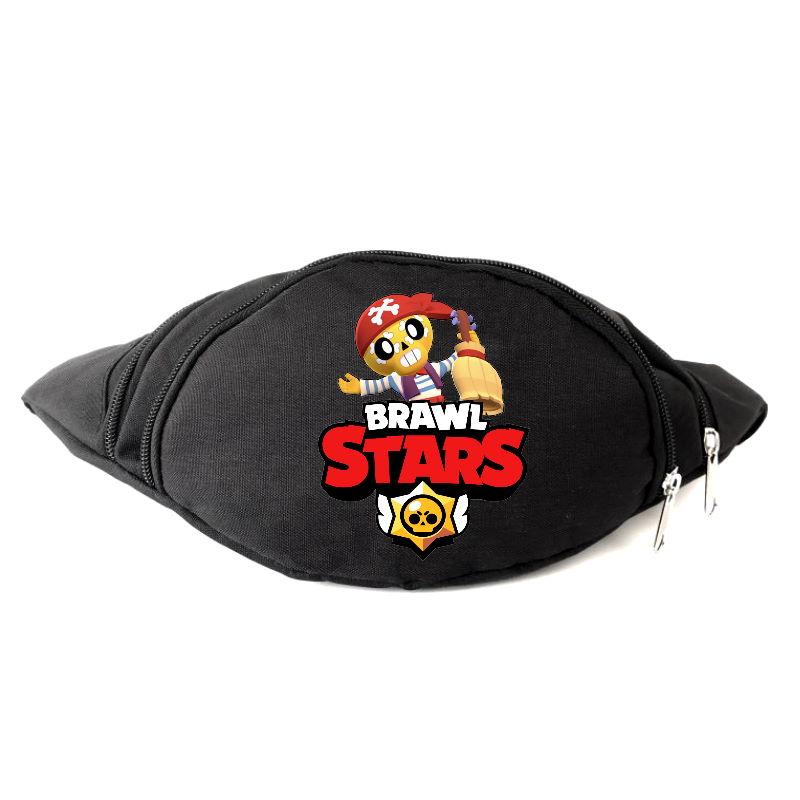 

Сумка Бананка на пояс Бравл Старс Brawl Stars Поко Пират (BS-012) черная