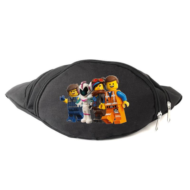 

Сумка Бананка на пояс Лего МУВИ (LEGO-Movie-03) черная