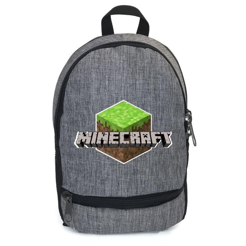 

Рюкзак повседневный городской прогулочный Майнкрафт Minecraft-002 серый