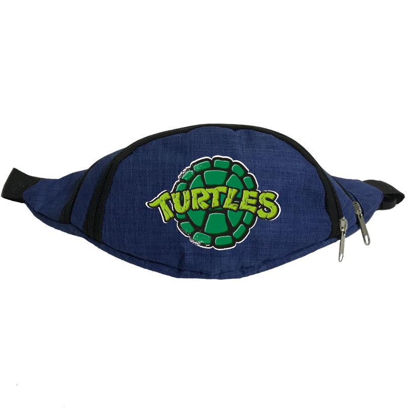

Сумка Бананка Черепашки Ниндзя на пояс (Turtle-008) синяя