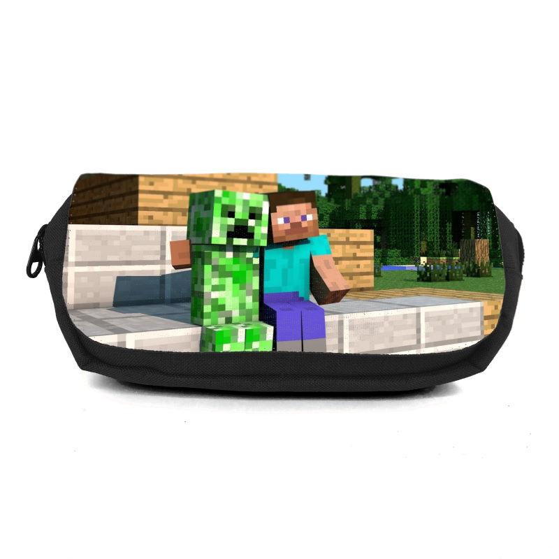 

Школьный пенал Майнкрафт органайзер универсальный (Minecraft-0025-black) черный
