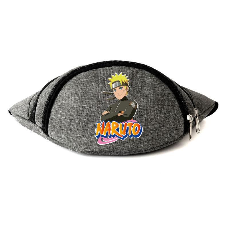 

Сумка Бананка на пояс Наруто (Naruto-06) Серая