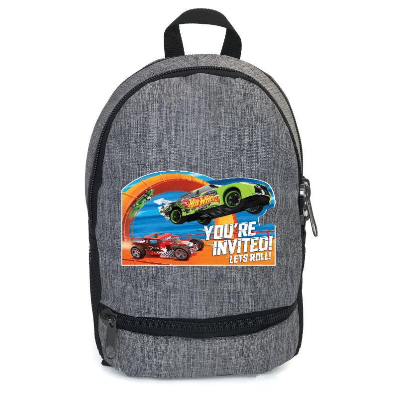 

Рюкзак повседневный городской прогулочный Хот Вилс Hot Wheels - 004 серый