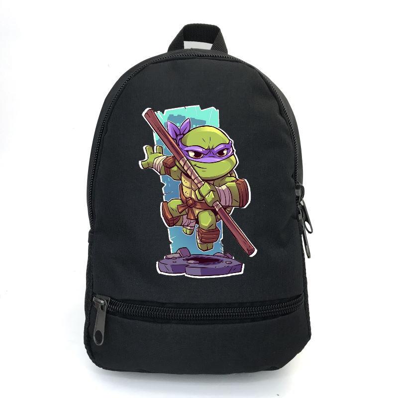 

Рюкзак повседневный городской прогулочный Черепашки Ниндзя черный (turtle ninja-09)