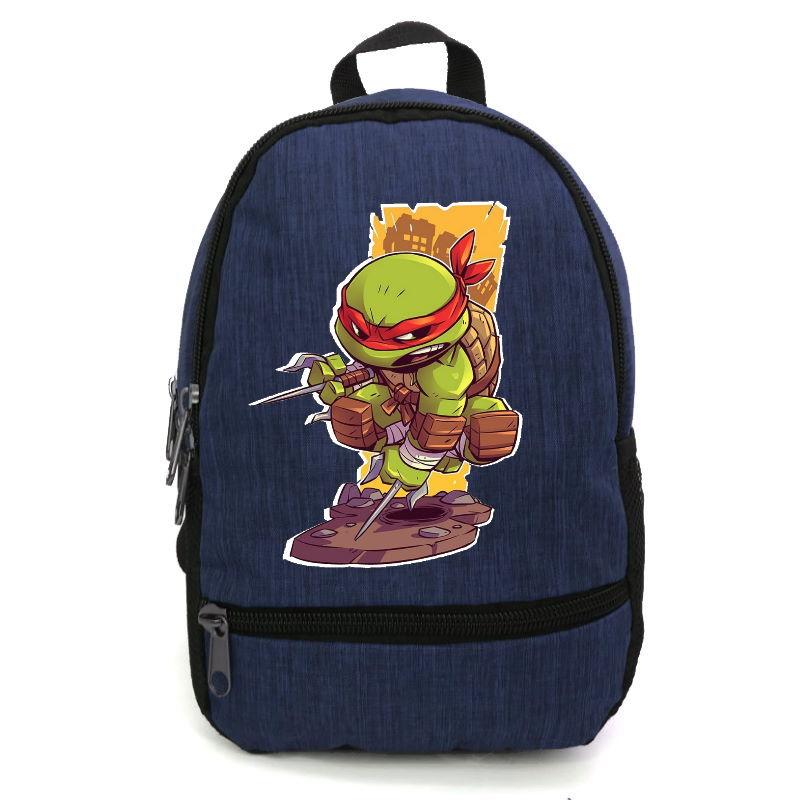 

Рюкзак повседневный городской прогулочный Черепашки Ниндзя синий (turtle ninja-011)