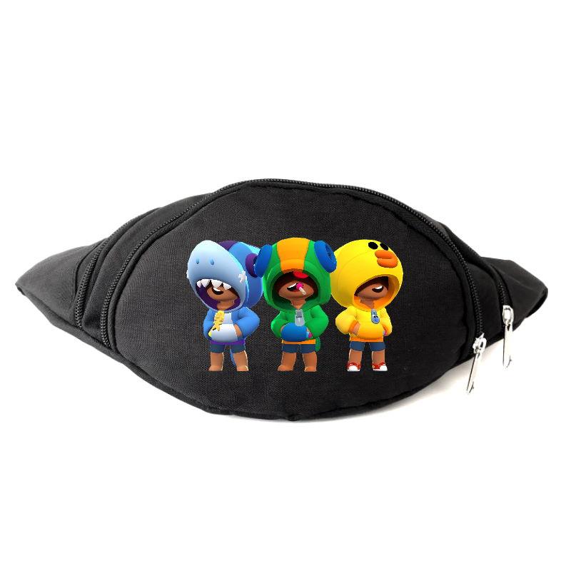 

Сумка Бананка на пояс Бравл Старс Brawl Stars (BS-3Heroes-4) черная