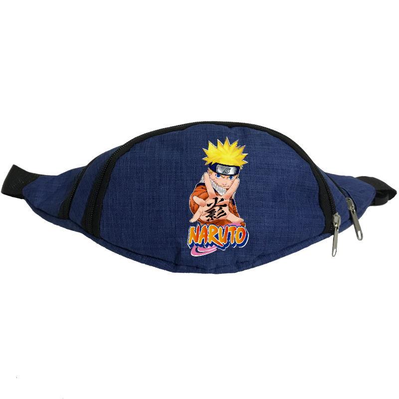 

Сумка Бананка на пояс Наруто (Naruto-04) синяя