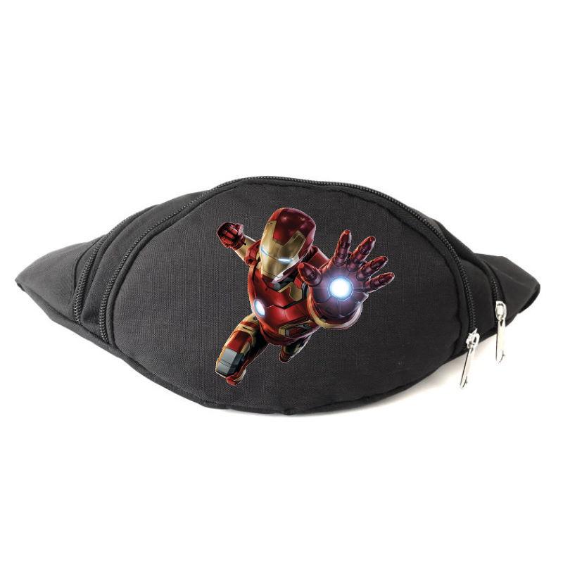 

Сумка Бананка на пояс Железный человек Марвел Ironman (Marvel-IM) черная