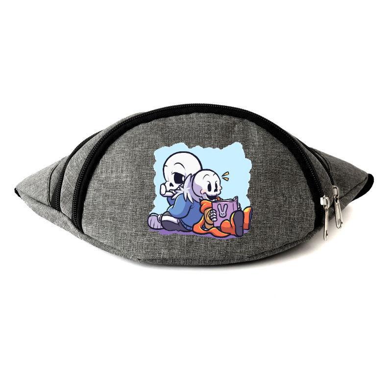 

Сумка Бананка Андертейл Undertale на пояс 006 grey серый