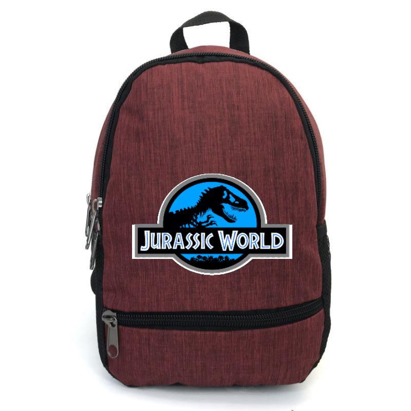 

Рюкзак повседневный городской прогулочный Парк Юрского периода Jurassic World-006 бордовый