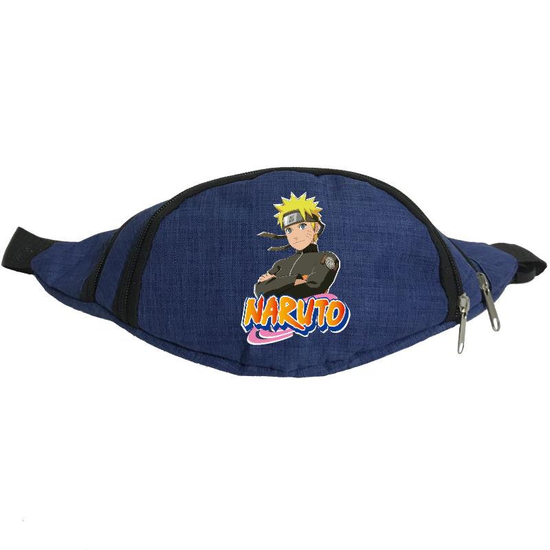 

Сумка Бананка на пояс Наруто (Naruto-06) синяя