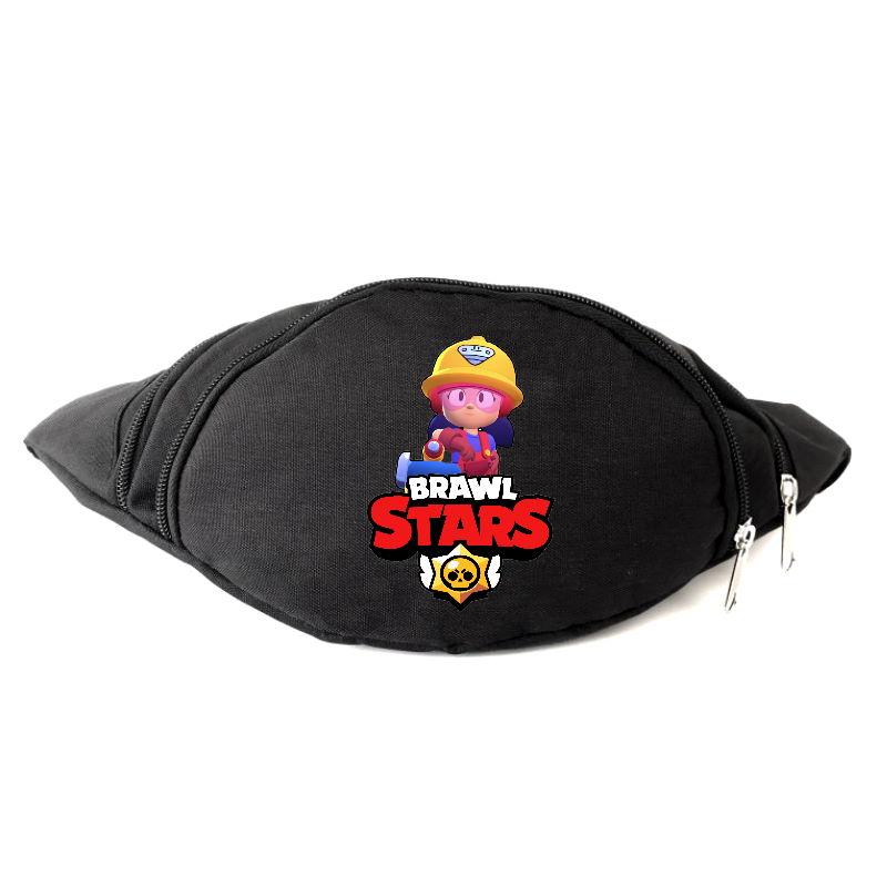 

Сумка Бананка на пояс Бравл Старс Brawl Stars Джекки (BS-02) черная
