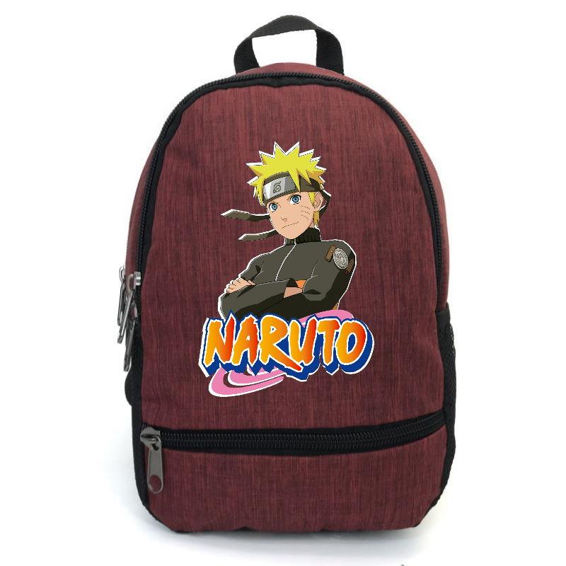 

Рюкзак повседневный городской прогулочный Наруто бордовый (Naruto-010)