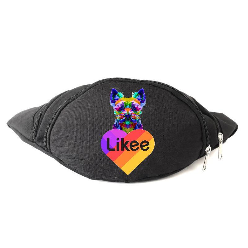 

Сумка Бананка на пояс Лайк Likee (OB-L-02) черная