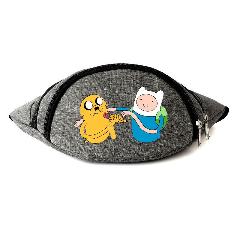 

Сумка Бананка на пояс Время приключений Adventure Times (AT-06) серая