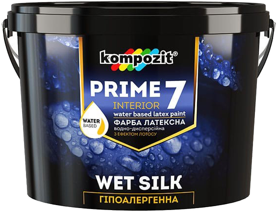 

Краска интерьерная Kompozit Prime 7 База-С 9 л Прозрачная (4820085740709)