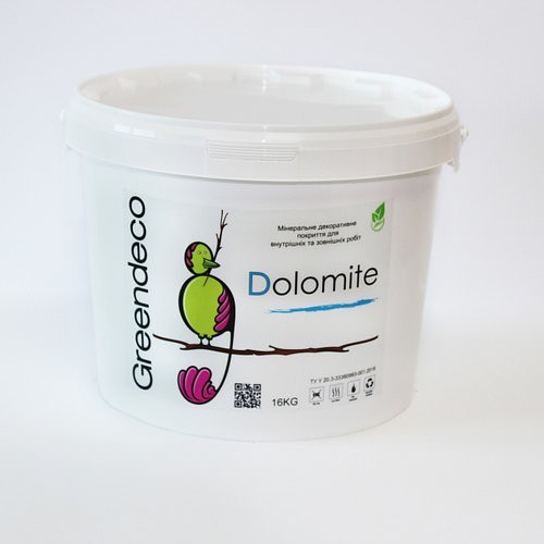 

Универсальная акриловая Greendeco штукатурка Dolomite 16 кг