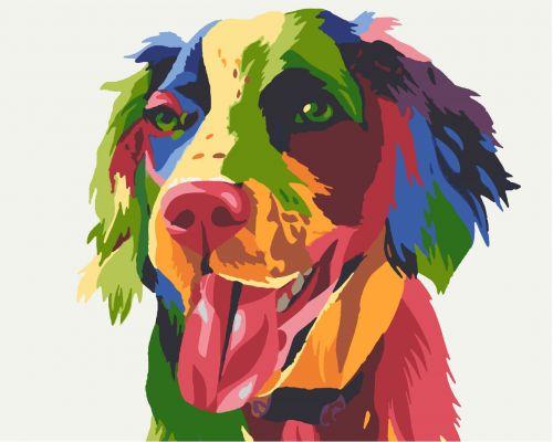 

Картина по номерам "Спаниель" RB-0255