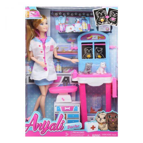 

Игровой набор с куклой "Ветеринар", в белом 311-3/4