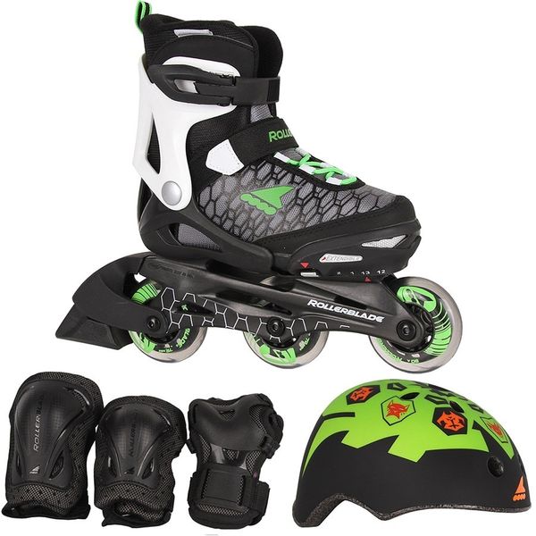 

Ролики детские Rollerblade Spitfire Cube комплект с защитой 36-40 р Green (rb115)