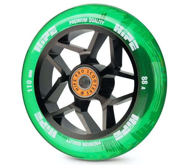 

Колесо для трюкового самоката Hipe Star - Green 110 мм (hw4250)