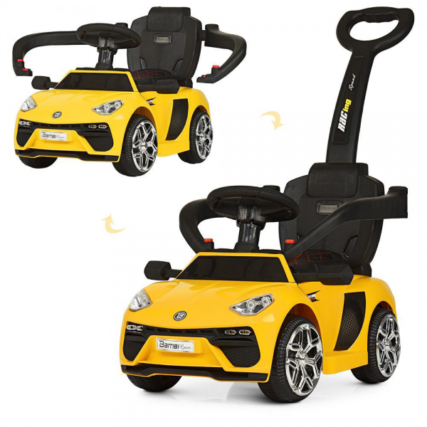 

Электро-/Веломобиль Машина Bambi M 3591L-2 Желтый (SL00595)