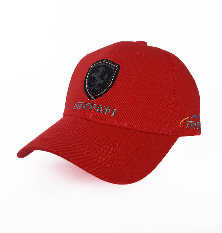 

Бейсболка с логотипом авто Ferrari Sport Line 3694 Красный 57-60