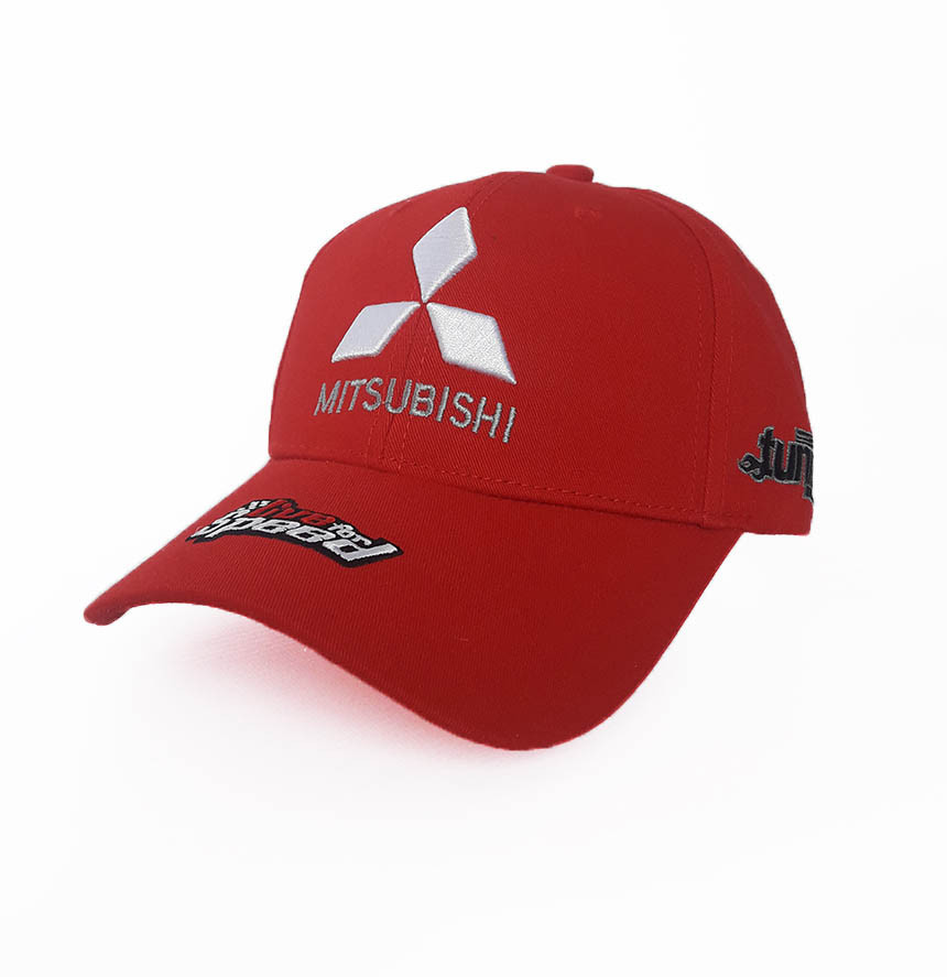 

Кепка с логотипом авто Mitsubishi Sport Line 3702 Красный 57-60