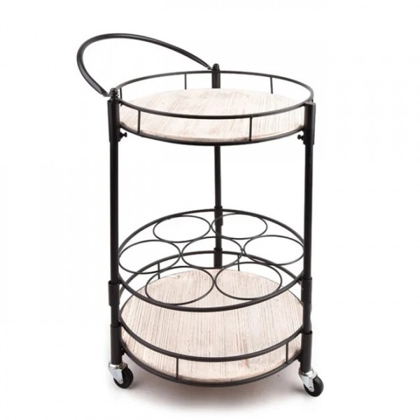 

Журнальный столик Столик-бар металлический круглый Flora PAUL D-42 см. 30378
