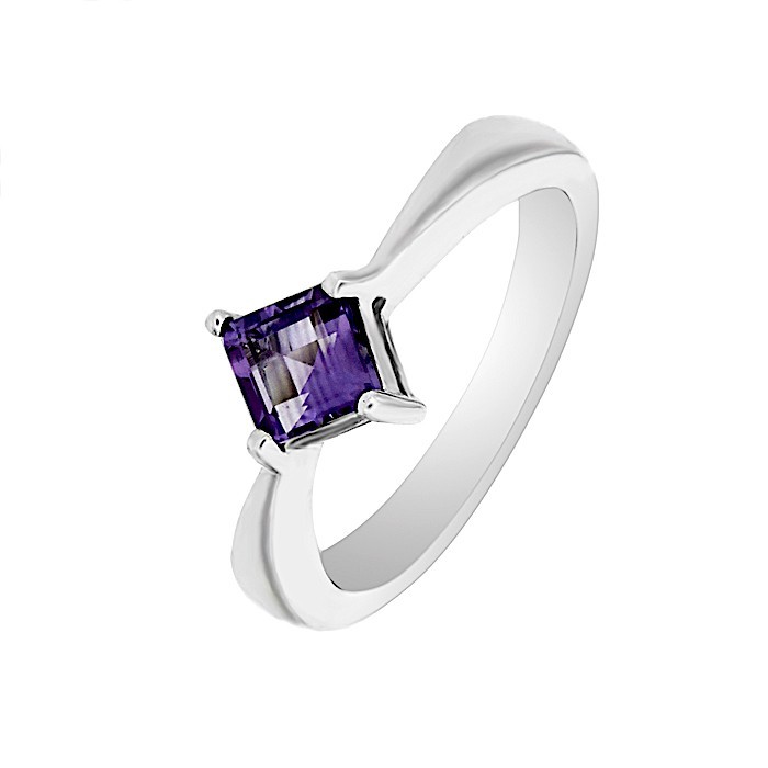 

Кольцо из серебра 925 пробы с Аметистом, 17 размер, 24316
