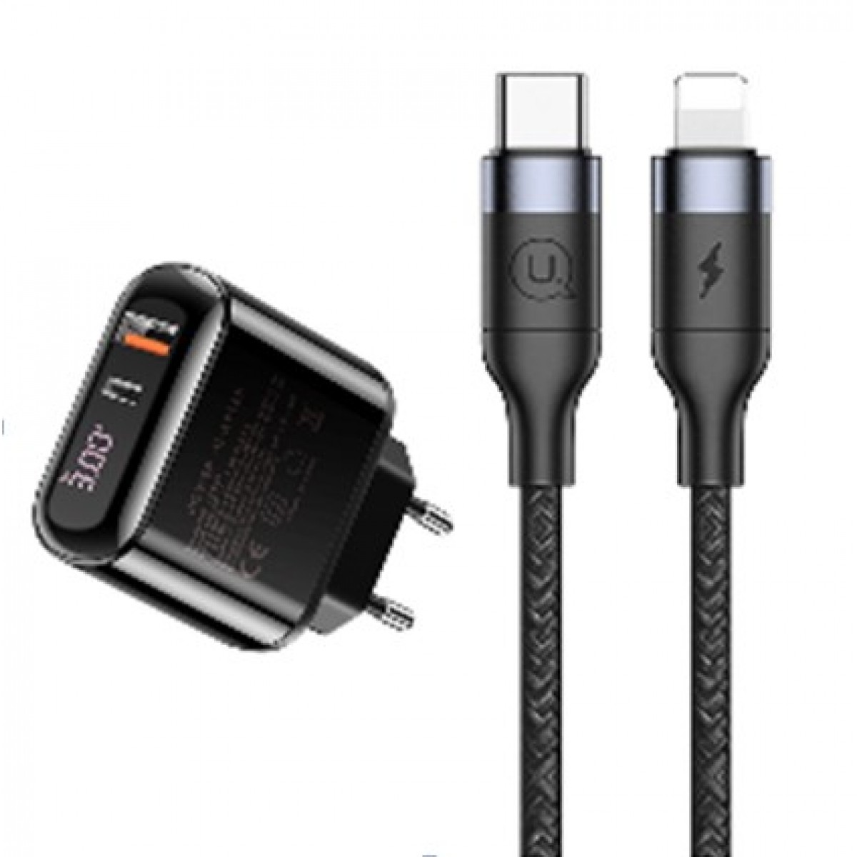 

Зарядное устройство USAMS-ST Sure-Tu series Set (US-CC085 T23 (EU)+U31 Type-C to Lightning PD)