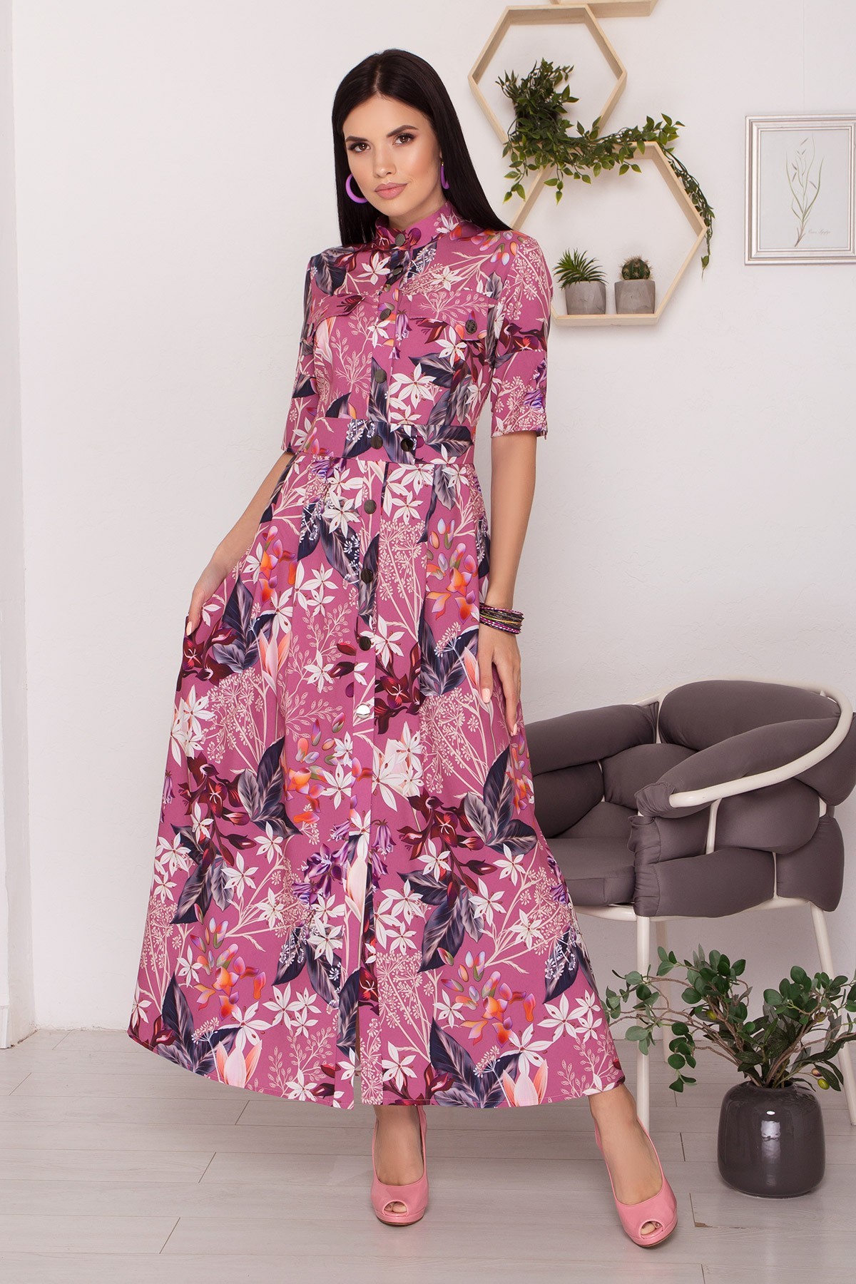 

Стильное платье Woman Fashion 52 Сиреневый (WF_А-249_Lilac)