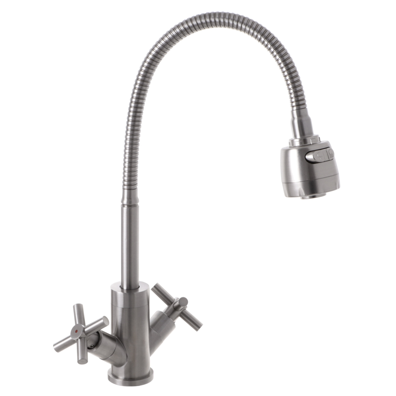 

Кухонный смеситель с гибким изливом MIXXUS DVE 011 (SS2823) (ST701575)