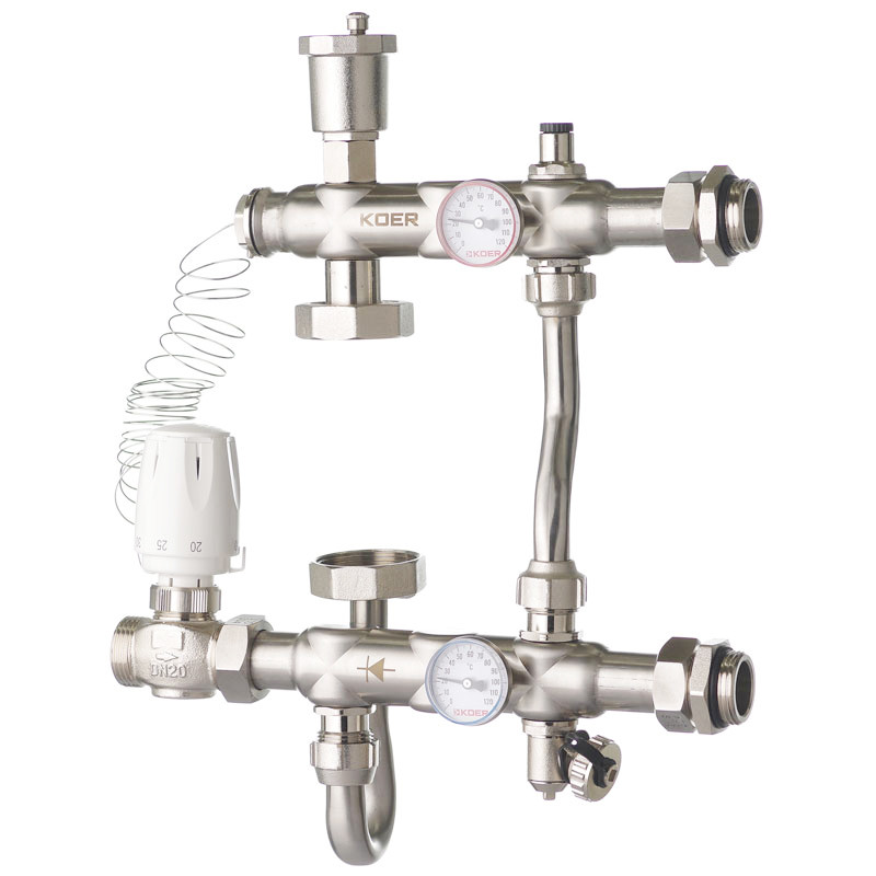 

Смесительный узел KOER KR.S1021 (с байпасом) 1" НР SUS304 (KR2955) (ST701639)
