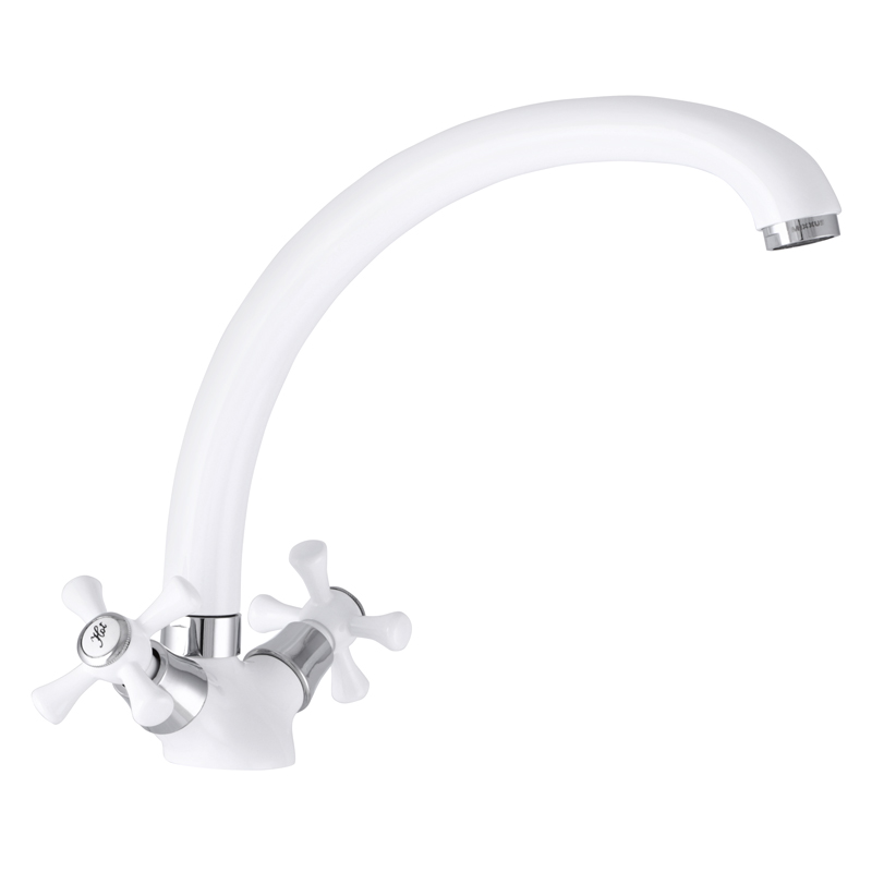 

Кухонный смеситель белый MIXXUS Omega 273 (MI2766) (ST701592)