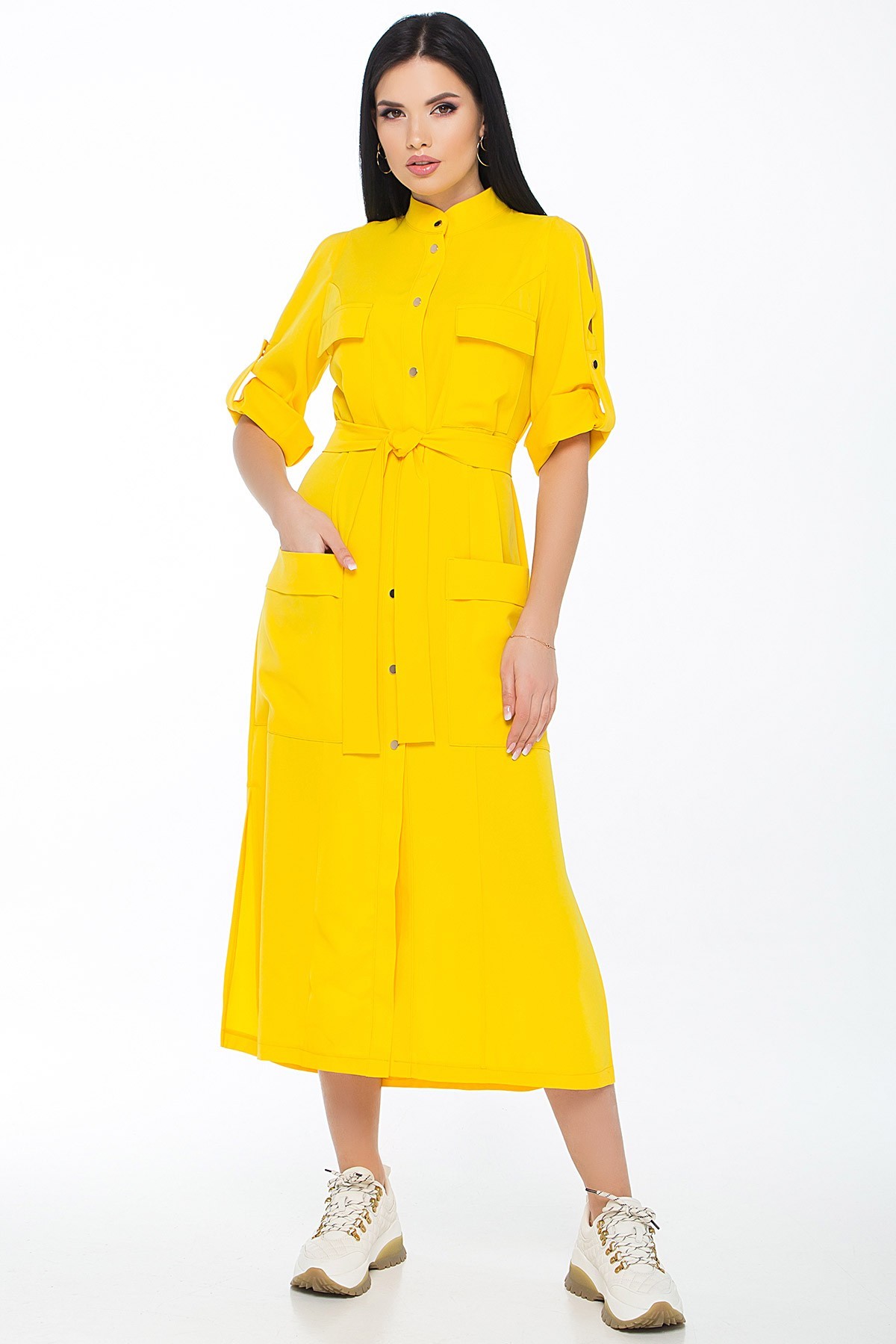 

Стильное платье Woman Fashion  желтый (WF_А-310_yellow, Стильное платье Woman Fashion 44 желтый (WF_А-310_yellow)