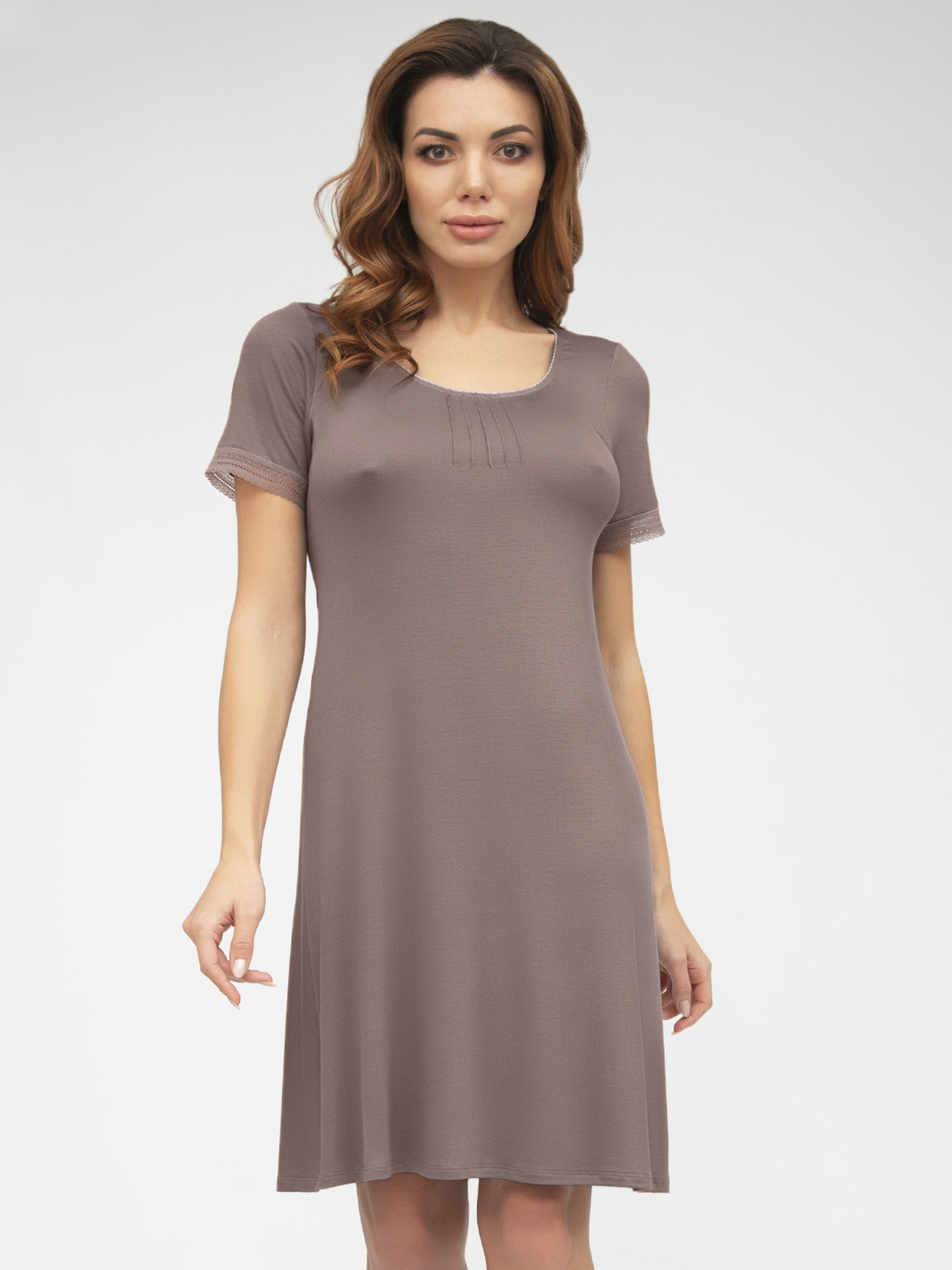 

Ночная рубашка Roksana 1183  Кофейная, Ночная рубашка Roksana 1183 4XL Кофейная